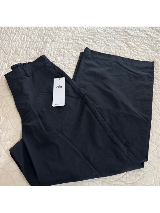 Alo Yoga Pants - Alo Yoga Black High Waist Street Smart Trousers M